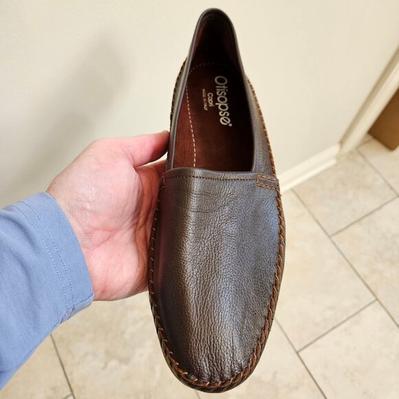 Otisopse Men's Soft Leather Casual Loafers, Brown, Sz 12 (may run small) - Picture 14 of 16